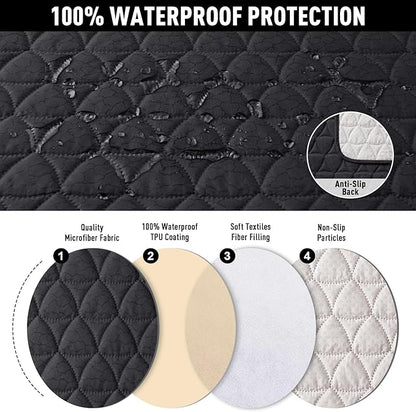 TAOCOCO 100% Waterproof Loveseat Recliner Couch Sofa Covers - Image 4