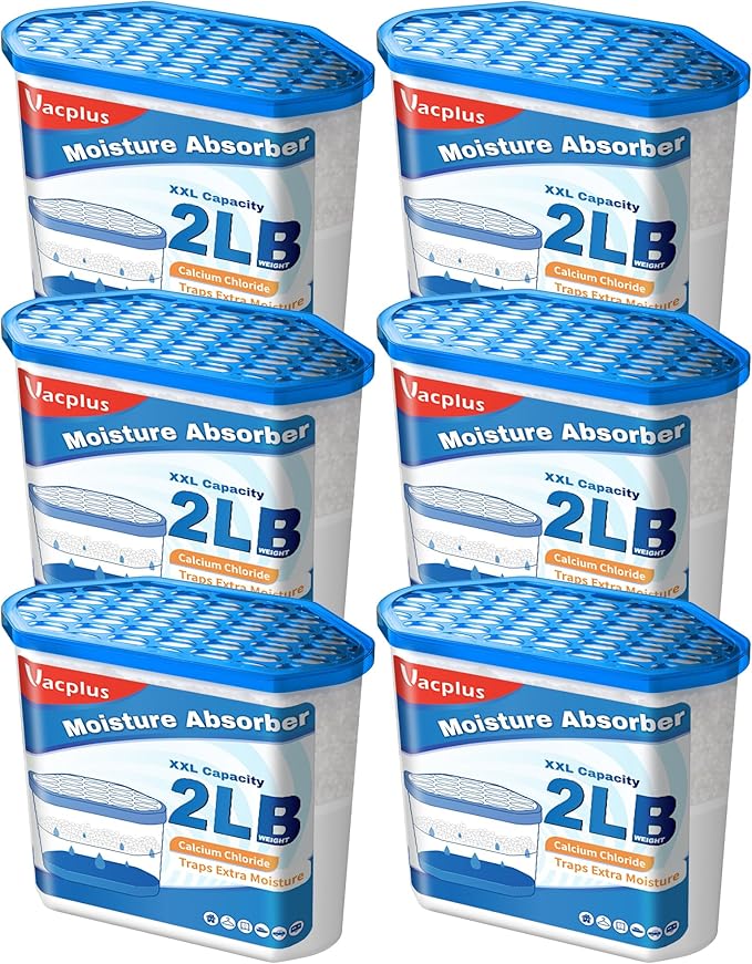 Vacplus Moisture Absorber Buckets – Large Capacity Dehumidifier and Humidity by Vacplus
