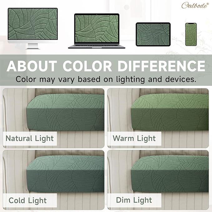 14Pcs Stretch Couch Cushion Covers, Water Resistant Outdoor Sofa Cuhsion Cover - Image 6