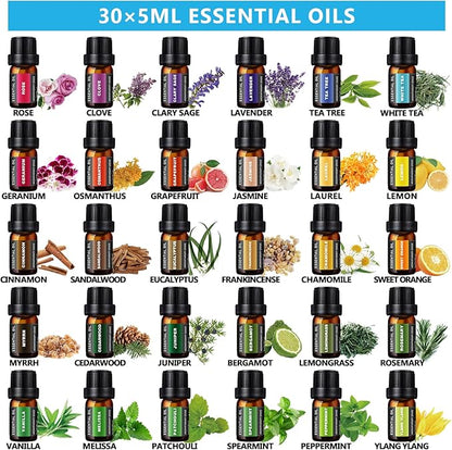 550 ML Aroma Diffiser with Essential Oils Set, Essential Oil Diffuser with - Image 2