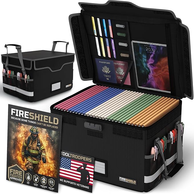 FIRESHIELD PRO 5200°F Fireproof Document Box by Unknown