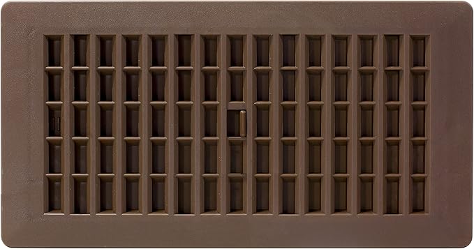 Decor Grates PL410-OB 4-Inch by 10-Inch Plastic Floor Register, Oak Brown - Image 2