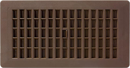 Decor Grates PL410-OB 4-Inch by 10-Inch Plastic Floor Register, Oak Brown - Image 2