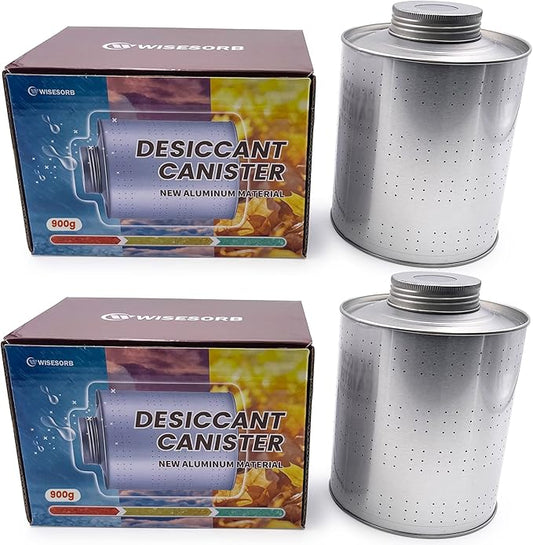 900 Gram 2 Pack Dehumidifiers for Home, Rechargeable Gun Safe Dehumidifier by Wisesorb