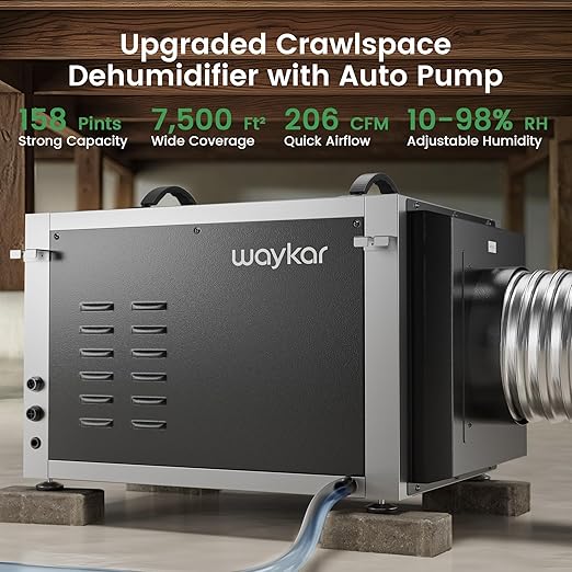 Waykar 158 Pints Crawl Space Dehumidifier - Image 2