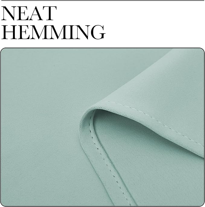 NICETOWN Blackout Curtains for Living Curtains, Aqua Blue, 2 Panels, 29 by 30 - Image 6