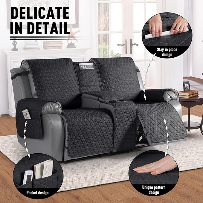 TAOCOCO 100% Waterproof Loveseat Recliner Couch Sofa Covers - Image 6