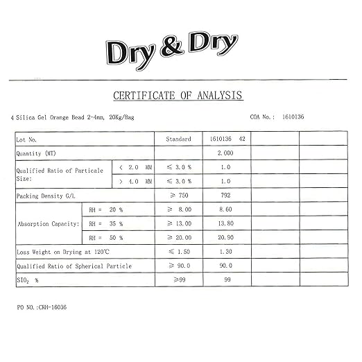 "Dry & Dry" Premium Orange Indicating Silica Gel Desiccant Beads - Image 8