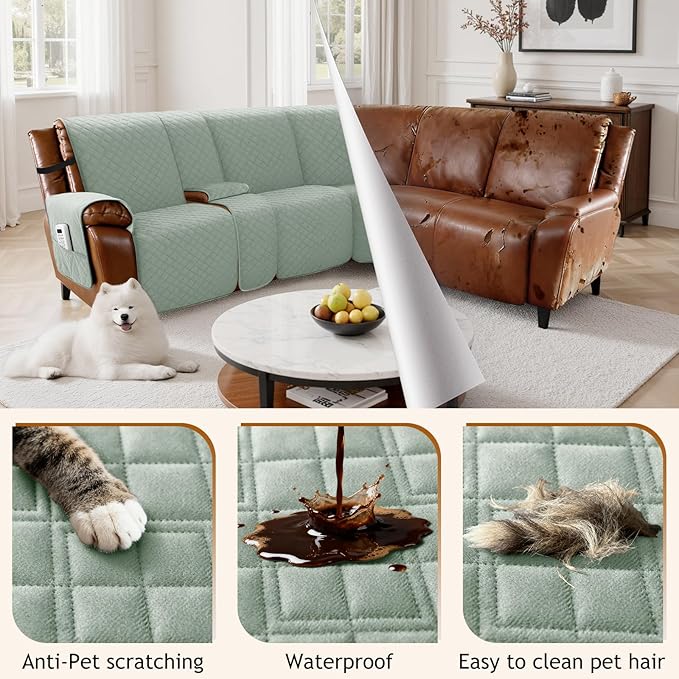 Arfntevss Waterproof Recliner Sectional Couch Covers - Image 6