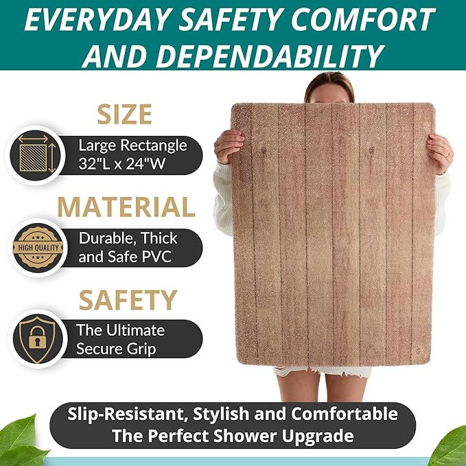 Enkosi Loofah Non-Slip Shower Mat - Image 3