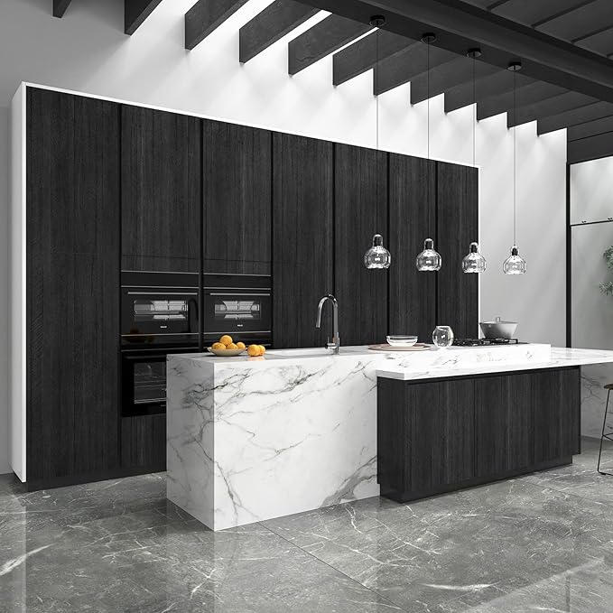 WESTICK Black Wood Countertop Contact Paper Peel and Stick Wallpaper Waterproof - Image 8