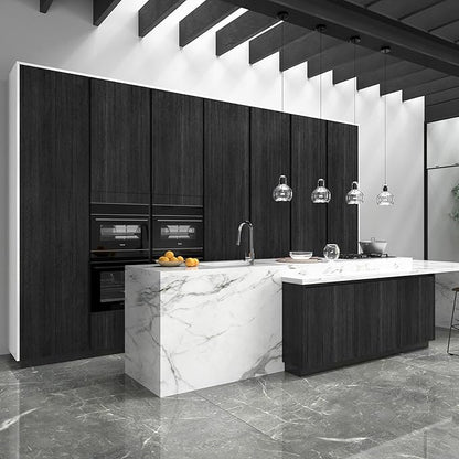 WESTICK Black Wood Countertop Contact Paper Peel and Stick Wallpaper Waterproof - Image 8