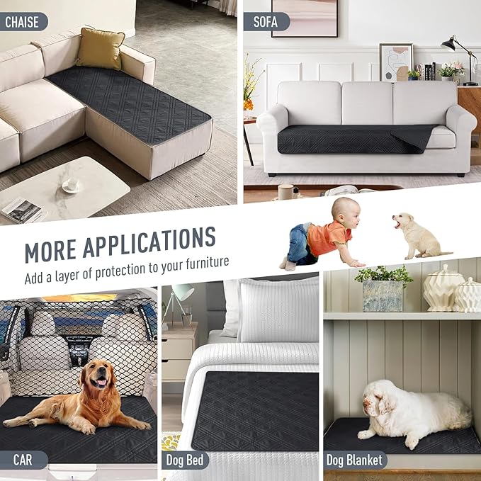 TAOCOCO 100% Waterproof Reversible Couch Cushion Cover - Image 5