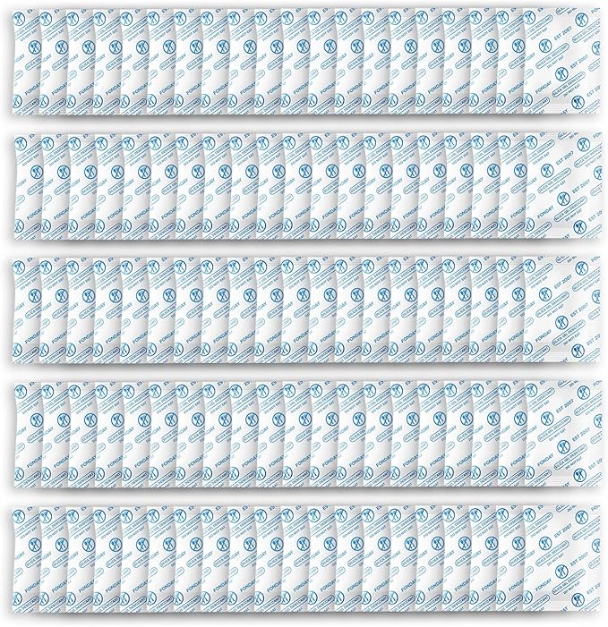 2g x 100 Packs Fonday Food Grade Silica Gel Desiccants Packs Moisture Absorbers by Fonday