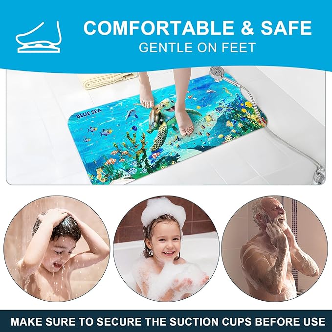 XIYUNTE Baby Bath Mat for Tub Non Slip Kids Bath Mat - Image 7