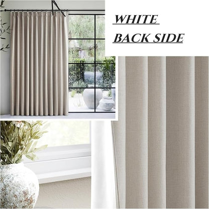 Pinch Pleated 92 Inch Curtains Blackout - Image 6