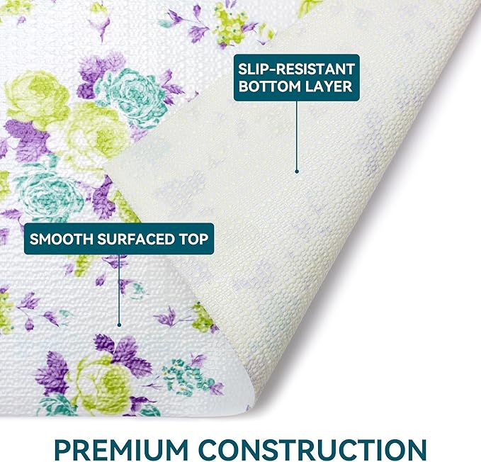 2 Rolls 18" W x 96" L Floral Drawer and Shelf Liner - Image 6