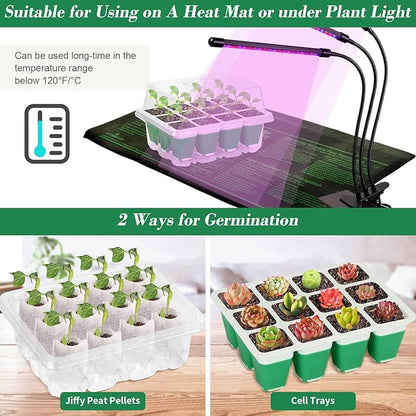 Mckanti 6 Pack Silicone Seed Starter Tray, Reusable Seed Starter Kit - Image 5
