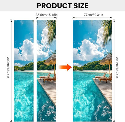 3D Door Decals Stickers Peel Stick Wall Murals Vinyl Wallpaper Self-Adhesive - Image 3