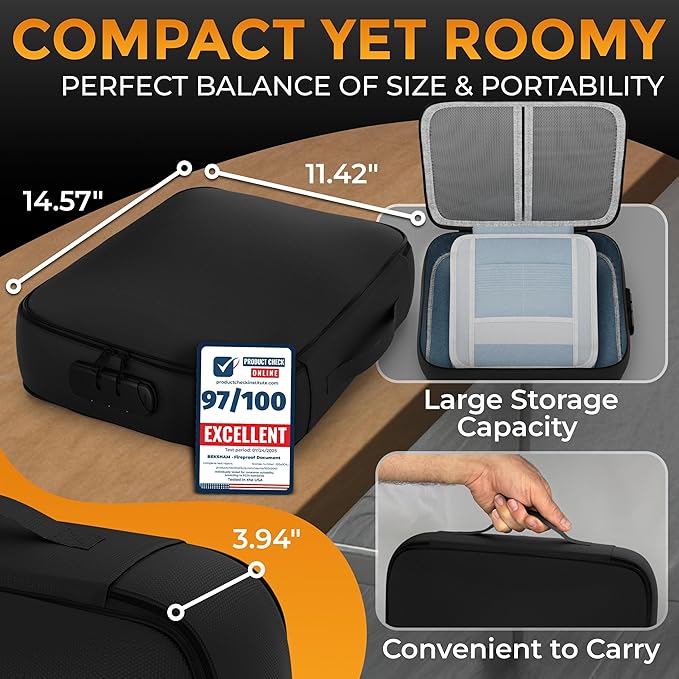 Fireproof Document Bag Waterproof Organizer Box - Image 7