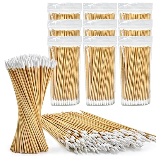 1000PCS 6" Pointed Cotton Swabs by PINGMIC