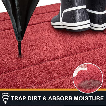 PURRUGS Dirt Trapping Door Mat 20" x 31.5", Non-Slip/Skid Machine Washable - Image 3