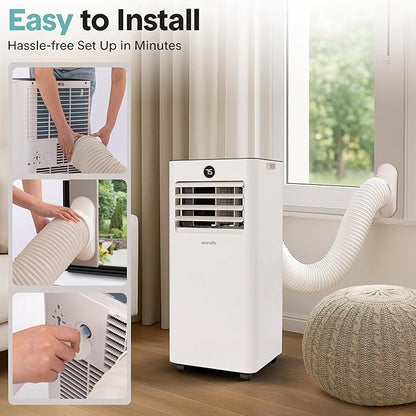 SereneLife 10, 000 BTU Portable Air Conditioner and Heater, Small AC - Image 6