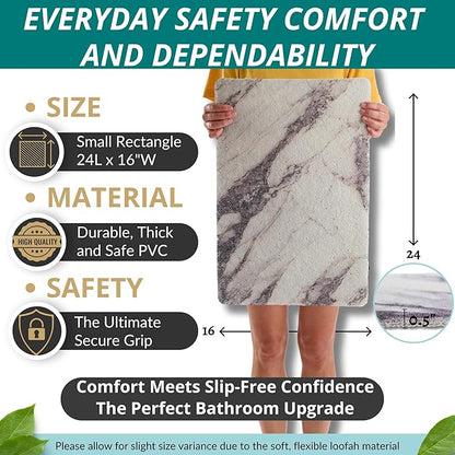ENKOSI Loofah Non-Slip Shower and Bath Mat - Image 3