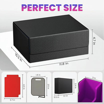 Card Storage Box For Trading Cards 1800+, Card Deck Box - Image 2