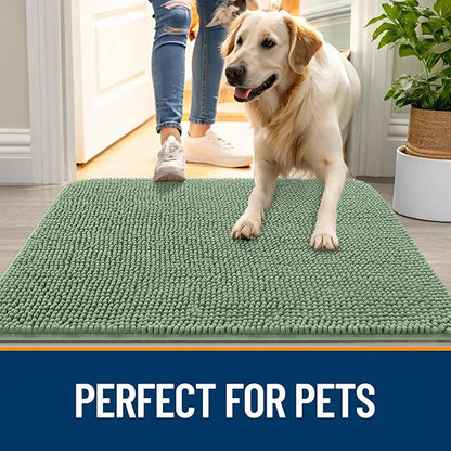 OLANLY Dog Door Mat for Muddy Paws 59x20, Absorbs Moisture and Dirt, Absorbent - Image 6