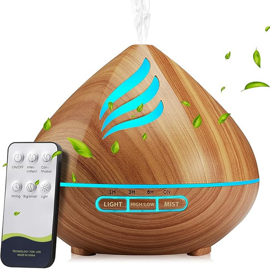 Essential Oil Scent Diffuser: 500ML Aroma Diffuser by JcrAsZZF