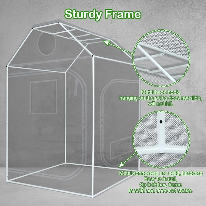 Grow Tent Roof 48"x48"x72" High Reflective Grow Tent Indoor Grow Room - Image 7
