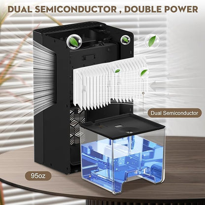 ToLife Dehumidifier for Home, 1000 sq.ft Dehumidifiers for Basement Bedroom - Image 3