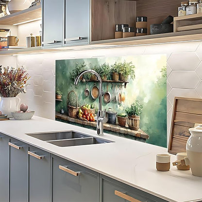 NYZE Kitchen Backsplash Stickers Waterproof Stove Backsplash Protector - Image 7
