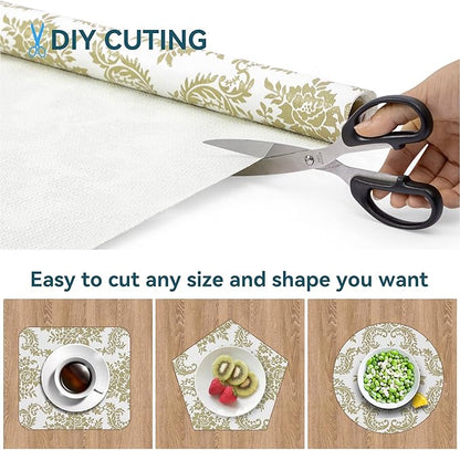 Shelf Liner Non Adhesive, 12 Inch x 50 Feet Cabinet Liners - Image 6