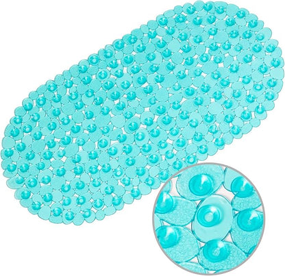 WELTRXE Pebbles Bath Mat Oval Non-Slip Bathtub Mat by WELTRXE