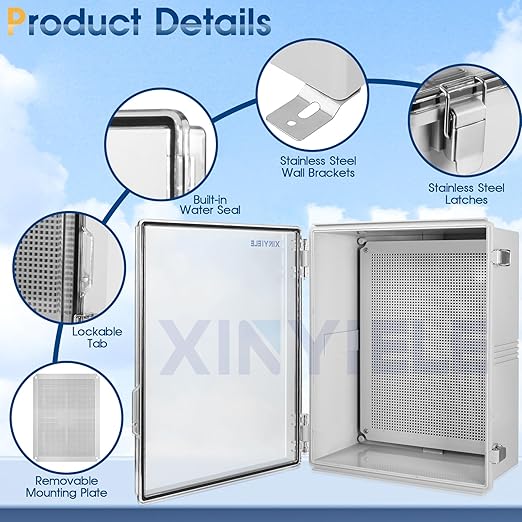 Waterproof Outdoor Project ABS Plastic Junction Box IP67 Weatherproof Dustproof - Image 3