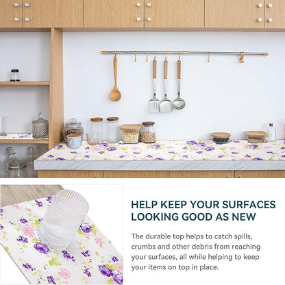18" W x 96" L Floral Drawer and Shelf Liner - Image 3