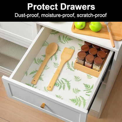 Cooyes Shelf Paper for Kitchen Cabinets Non Adhesive, Waterproof & Oil-Proof - Image 3