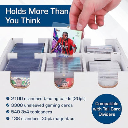 BCW 6-Cell Cargo Card Storage Box 3x2-2 Pack | Holds 2100 Cards | Fits - Image 4