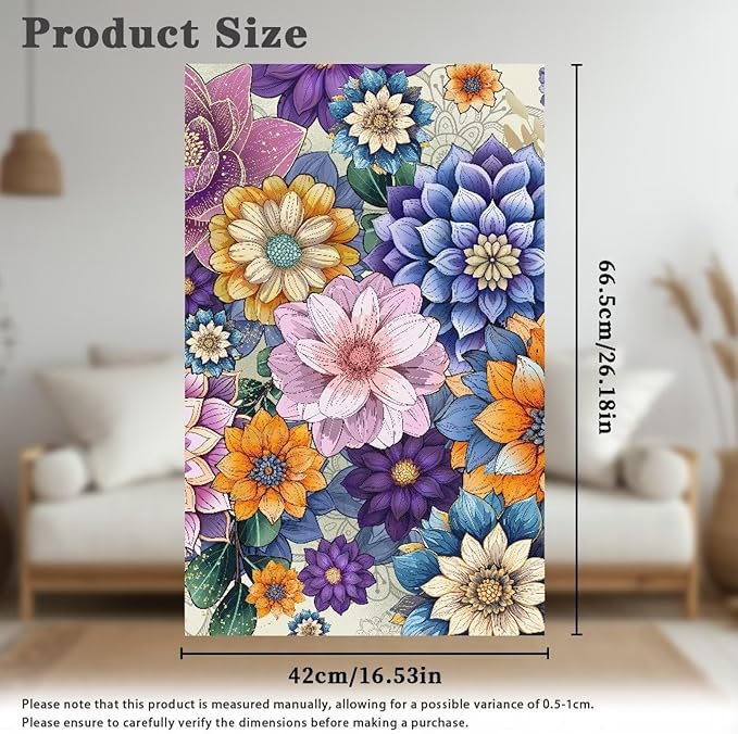 Boho Floral Fashion Headrest Cover - Image 5