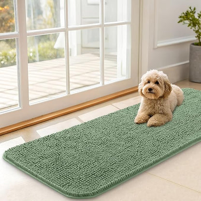 OLANLY Dog Door Mat for Muddy Paws 47x17, Absorbs Moisture and Dirt, Absorbent by OLANLY