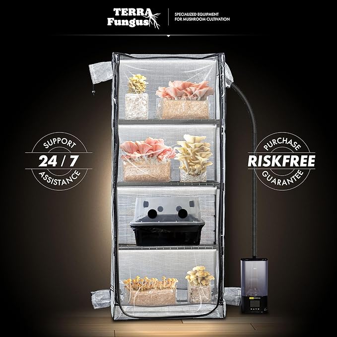 Mushroom Grow Tent with Light and Timer, Indoor Greenhouse with Grow Light - Image 7