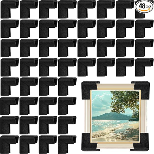 48 Pcs Foam Corner Protectors for Shipping, L-Shaped Edge Guards for TV Moving by Pwbarwq