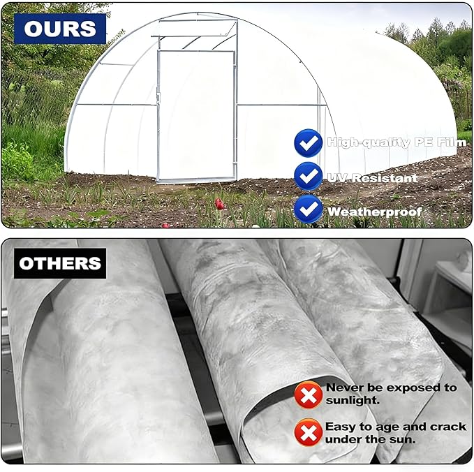 10'x100' Crawl Space Vapor Barrier, 10mil Film Plastic Sheeting, Heavy Duty - Image 3
