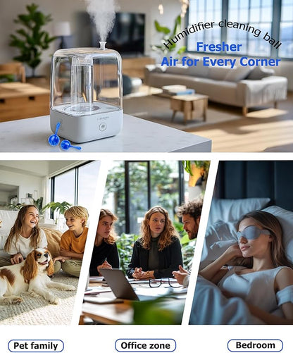 ZhenD 16 Pack Humidifier Cleaner Anti-Scale Balls: Stop White Dust, Extend - Image 6