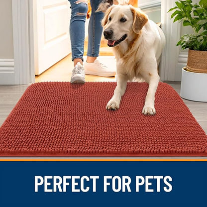 OLANLY Dog Door Mat for Muddy Paws 47x17, Absorbs Moisture and Dirt, Absorbent - Image 6