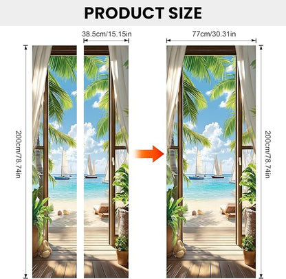 3D Door Decals Stickers Peel Stick Wall Murals Vinyl Wallpaper Self-Adhesive - Image 3