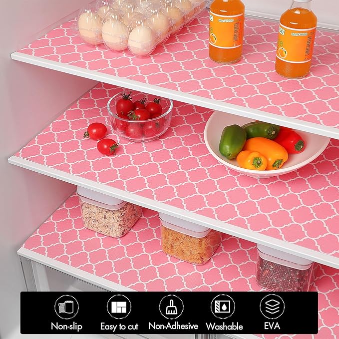 Cooyes Shelf Liner, Non Adhesive Drawer and Cabinet Liner, EVA Washable - Image 7