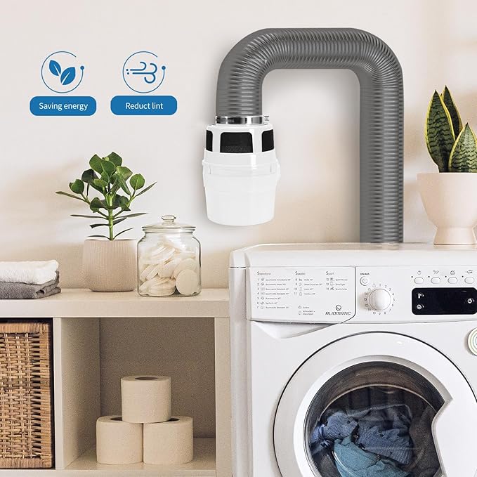 【Upgraded】 NOORNY 3 in 1 Indoor Dryer Vent Kit Lint Trap Bucket Dryer Vent - Image 6